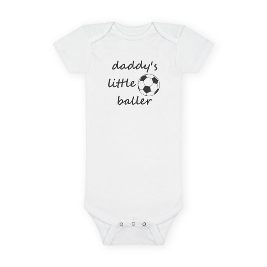 Daddy's Little Baller Short Sleeve Onesie®
