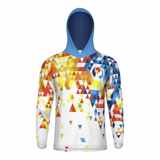 Triangles Longsleeve Performance Hoodie