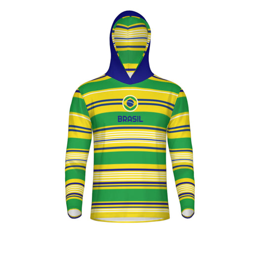 Brasil Nations Longsleeve Performance Hoodie