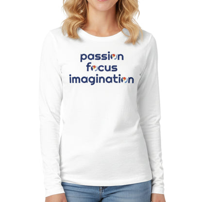 Passion.Focus.Imagination Womens Longsleeve Top