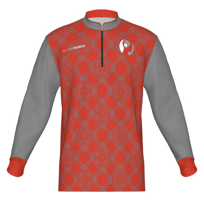 Geo Quarter Zip Longsleeve