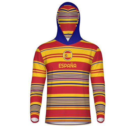 Spain Nations Longsleeve Performance Hoodie