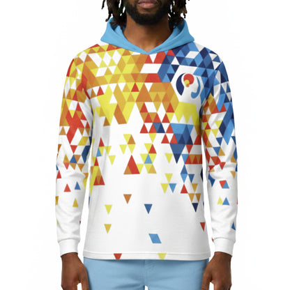 Triangles Longsleeve Performance Hoodie